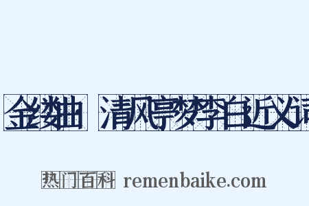 金缕曲·清风亭梦李白近义词是什么意思的图片